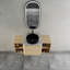 Meuble-lavabo mural 48 po avec lavabo d'art en céramique et 2 tablettes de rangement, porte à fermeture en douceur, emballage KD, contreplaqué