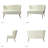 Leona 47" Velvet 2-Seat Armless Loveseat-891959022