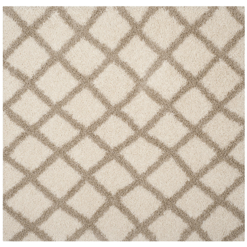 Arsheq Shag Performance Geometric Rug, Square 8'