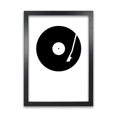 Black And White Abstract Vinyl - Print