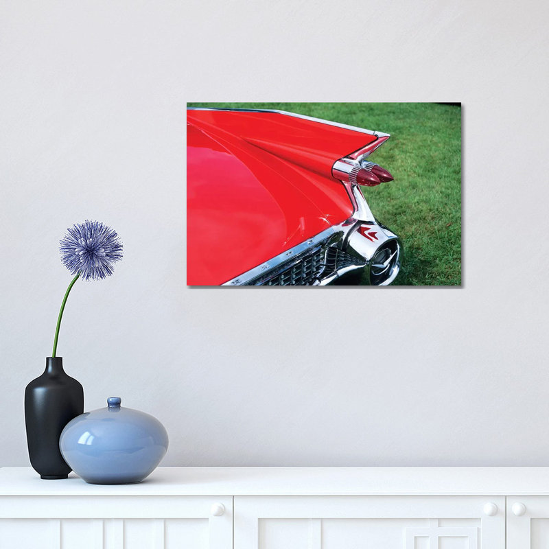 1959 Cadillac Tail Fin And Tail Light by Vintage Images - Wrapped Canvas Print, 30.48 cm H x 45.72 cm W