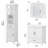 Edion Double Bathroom Vanity with Ceramic Top-713434134