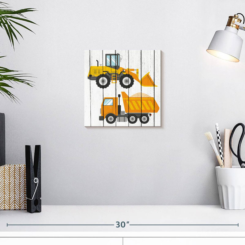 Tracteur et camions I, H 10 po x l 10 po