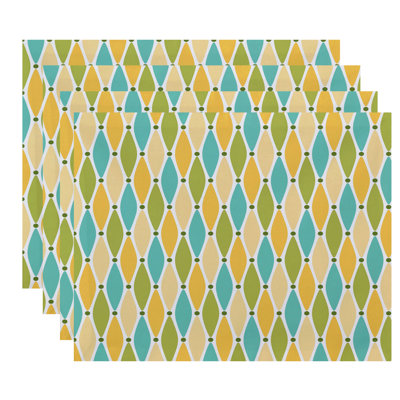 Eastbourne Polyester Geometric Rectangle Placemat