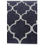 Tapis bleu marine Oharare