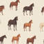 Chevaux, papier peint imprimé animalier, décoration murale rétro