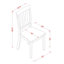 3 Piece Kitchen Table & Chairs Set Contains a Round Dining Room Table with Pedestal and 2 Solid Wood Seat Chairs, Black & Cherry-648835370-554688374-554688379