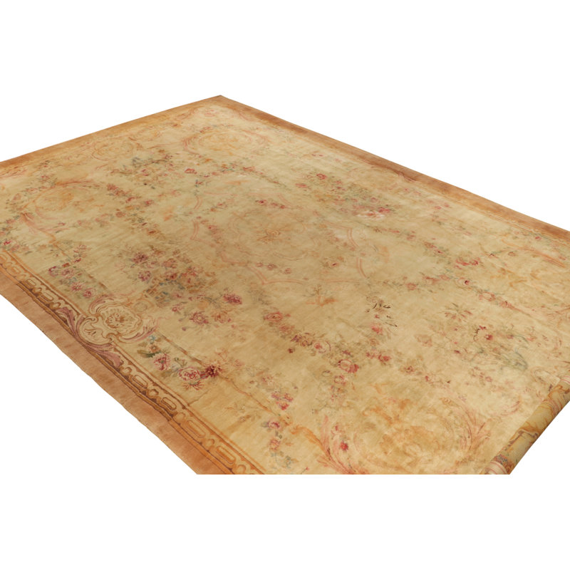 Hand Knotted Wool Floral Area Rug
