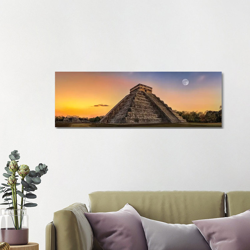 Twilight mayan, H 16 po x l 48 po x P 1,5 po, Toile tendue
