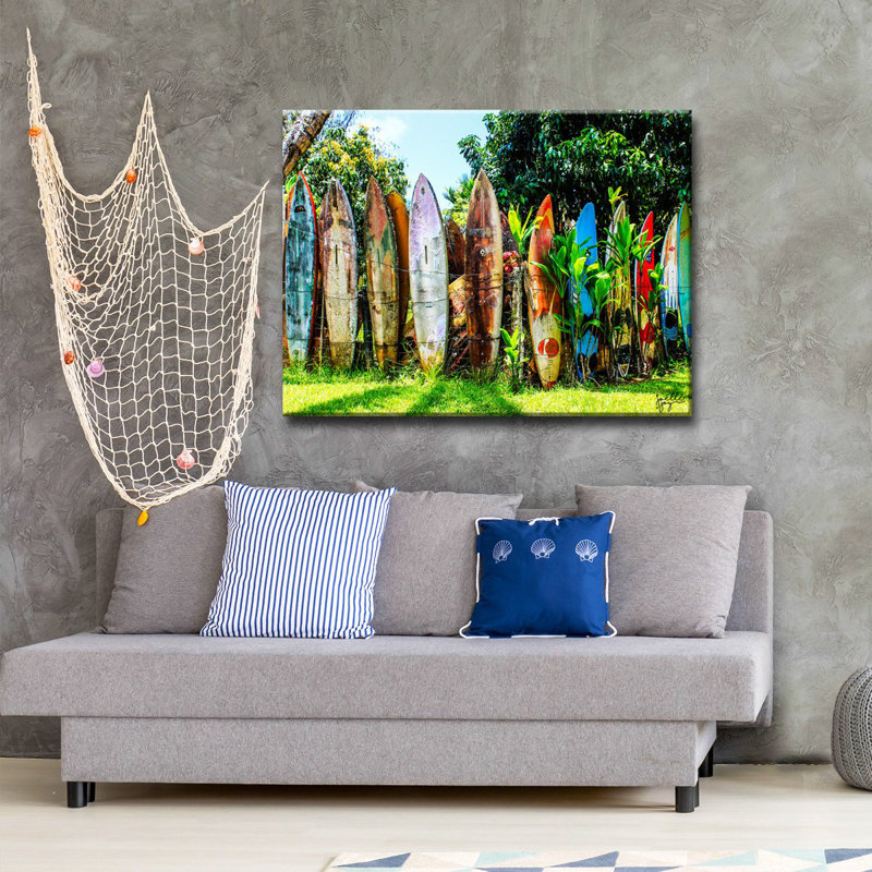 " Surfboard Fence " by Joelle Joy, 20" H x 30" W x 1.5" D