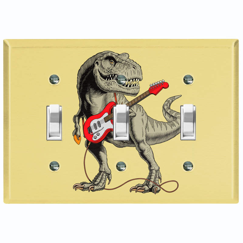Plaque murale 3 lumières Dinosaur T-Rex