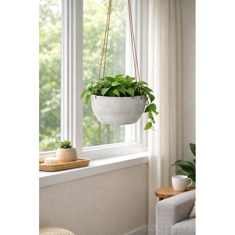7.5 in. Hanging Bowl Planter