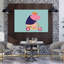 Happy Hippo Scooter Ride Playful Contemporary Animal Wall Art Print by Mathieu - Wrapped Canvas Print-436056653