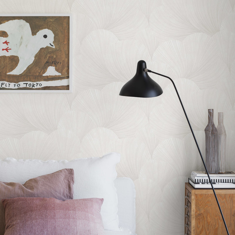 Boråstapeter Mirage Wallpaper, White/Gray