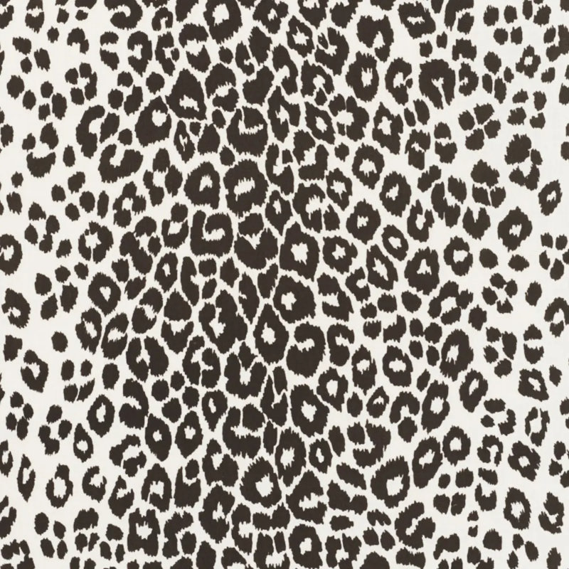 Iconic Leopard Indoor/Outdoor Fabric, Graphite