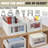 Linen Storage Bins – 4 Pack, Large, Foldable, Window Panel, Closet, Wardrobe, Shelves, Toy, Clothing Organizer