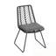 Ensemble repas d'extérieur 7 pièces avec 6 chaises et pieds en métal