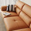Orange Genuine Leather Modular Sofa cushion Fourseat-125094867