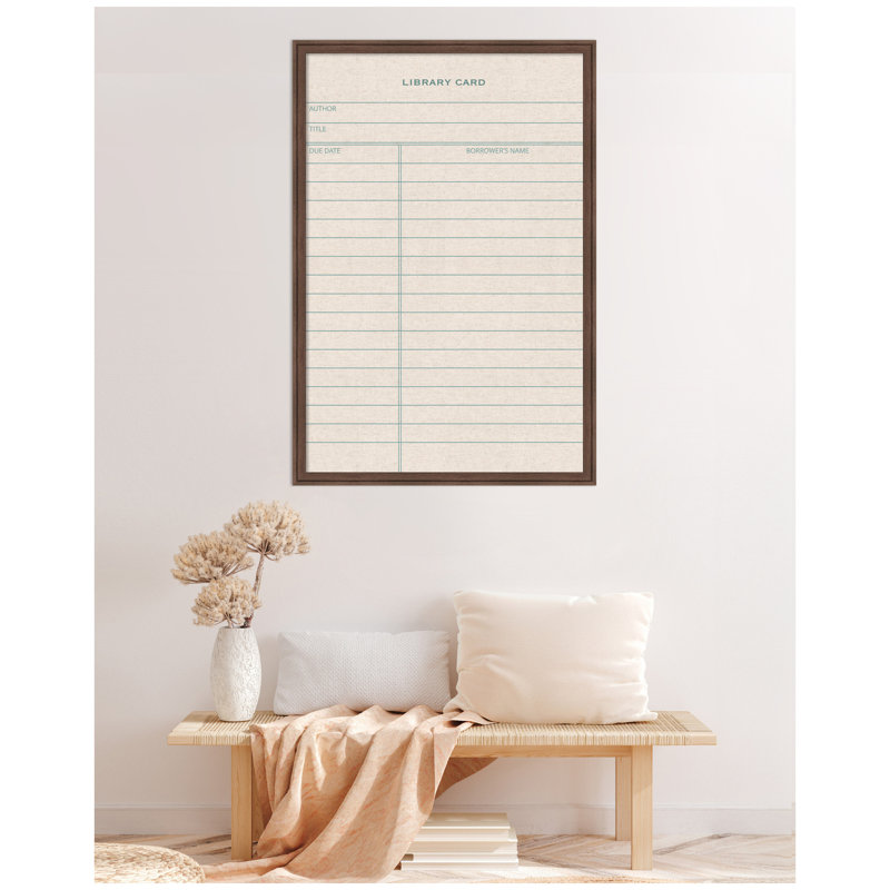 Tableau d'affichage encadré en lin, H 38 po x L 26 po x P 1,25 po, Brun
