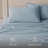 Double Stitch Sheet - Luxury Cotton Tencel Eucalyptus Bed Sheets Deep Pocket, 4 Pc Soft Hotel Bedding Set Cooling Breathable, 1 Fitted Sheet & 1 Flat Sheet & Pillowcases-107122077-107122086