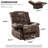  38.9" Wide Cozy and Supportive Manual Recliner Chair with Heat and Vibration Massage (Set Of 2)-681354072