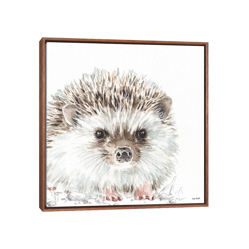«Forest Friends I» par Lisa Audit - reproduction d'art, Toile avec cadre en bois classique, Pas de tapis