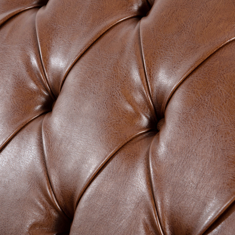 Chaise longue à assise large avec pieds relaxants en mousse et bouleau