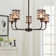 5 - Light Dimmable Wagon Wheel Chandelier