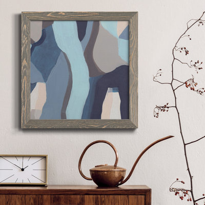 Toile encadrée bleue de qualité supérieure Chrysalis III - prête à être accrochée