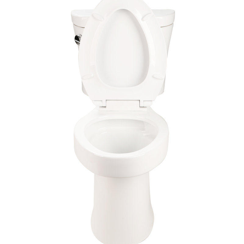 Toilette de salle de bain 1,28, Siphonic Two, 4,8, chasse simple latérale,,, blanc brillant 004, Construction Project Two, chasse d'eau avec simple, 004
