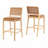 Lingard 29" Seat Height PU Leather Bar Stools With Rubberwood Frame