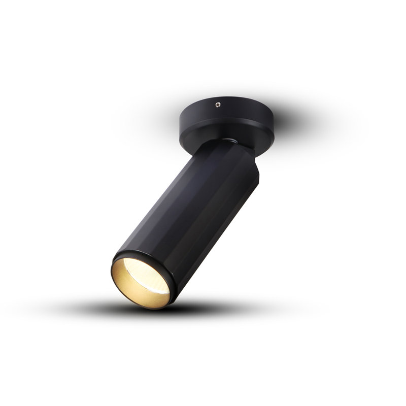 Projecteur de surface réglable à DEL Orbit intégré certifié ETL, angle de faisceau 36, Noir