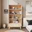 4 Tier Bookcase With Grooved Wooden Storage Drawer (3 Pcs)-460238831