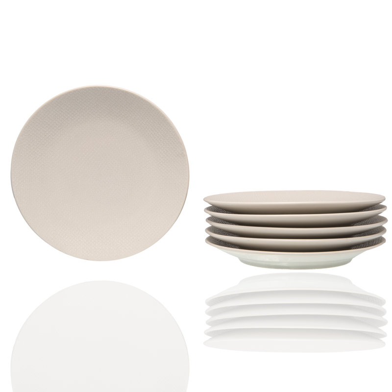 Red Vanilla Matrix 6" Bread and Butter Plate, White