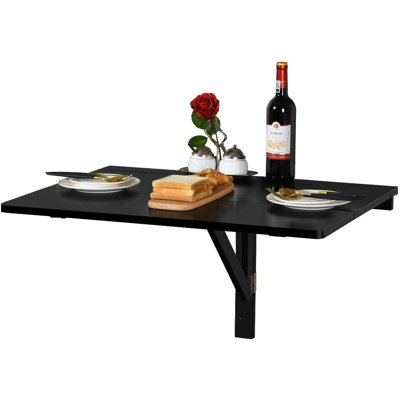 Alimzhan Foldable Solid Wood Floating Desk