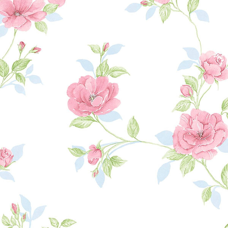 Rouleau de papier peint rose 32,7 pi x 20,5 po Aife, Beige / gris