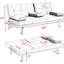 Futon rembourré Weissport 65-1124796229