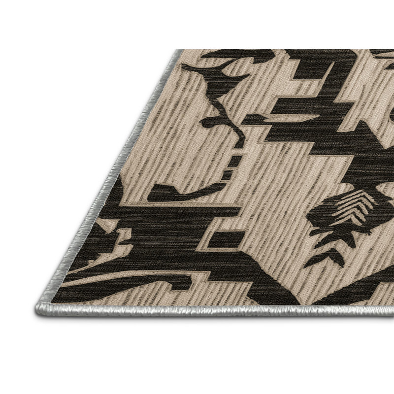  Tapis hawaïen lavable Kapa, Rectangle 4pi x 6 pi
