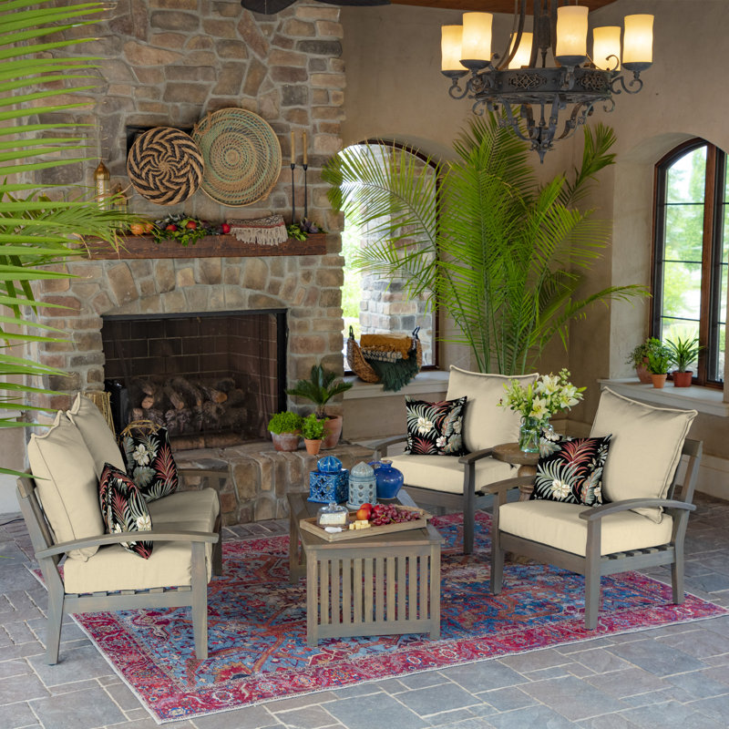 ARDEN Outdoor Square Pillow Cover & Insert