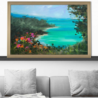 Surplombant l'inlet par - Peinture
