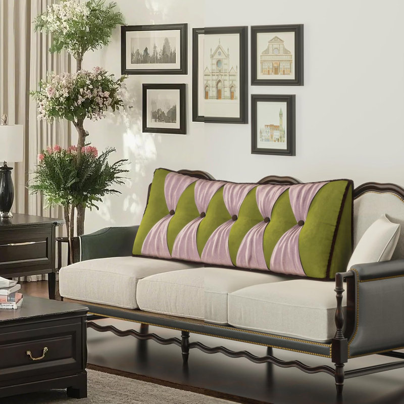 Coussin de siège de siège de lit confortable avec siège de lecture et siège de lit, Vert rétro