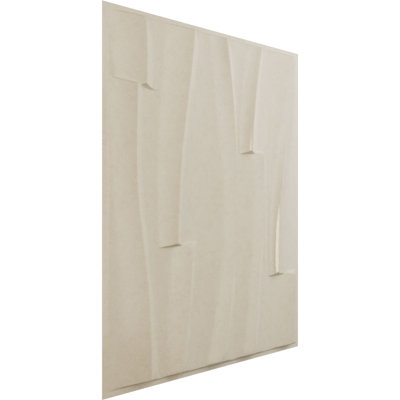 Panneau mural décoratif 3D brique vague l 19 5/8 po x H 19 5/8 po EnduraWall, métallique (couvre 2,67 pieds carrés)