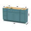 Base de meuble-lavabo simple 60 po seulement-98638085