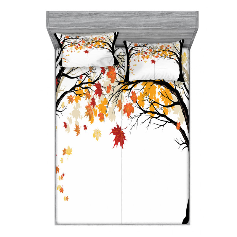 Microfiber Sheet Set, Queen Sheet Set with Fitted Sheet