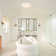 80 CFM Bathroom Fan with LED Light Round Ceiling Exhaust Ventilation Fan