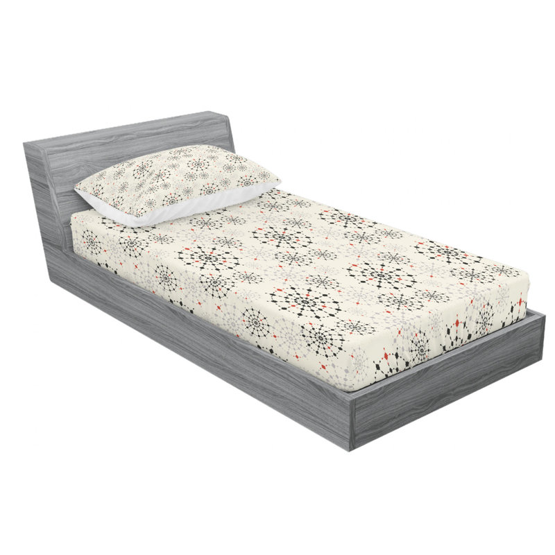 Ensemble de draps Far Eastern, Ensemble de draps pour lit simple avec drap-housse