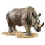 South African Rhino Garden Statue