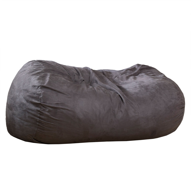 Microfiber / Microsuede Classic Bean Bag, Charcoal Microfiber