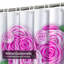 Rideau de douche avec 12 crochets Happy Valentine's Heart-2098102420