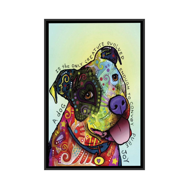 Pure Joy - impression sur toile tendue, H 26 po x l 18 po x P 1,5 po, Cadre noir